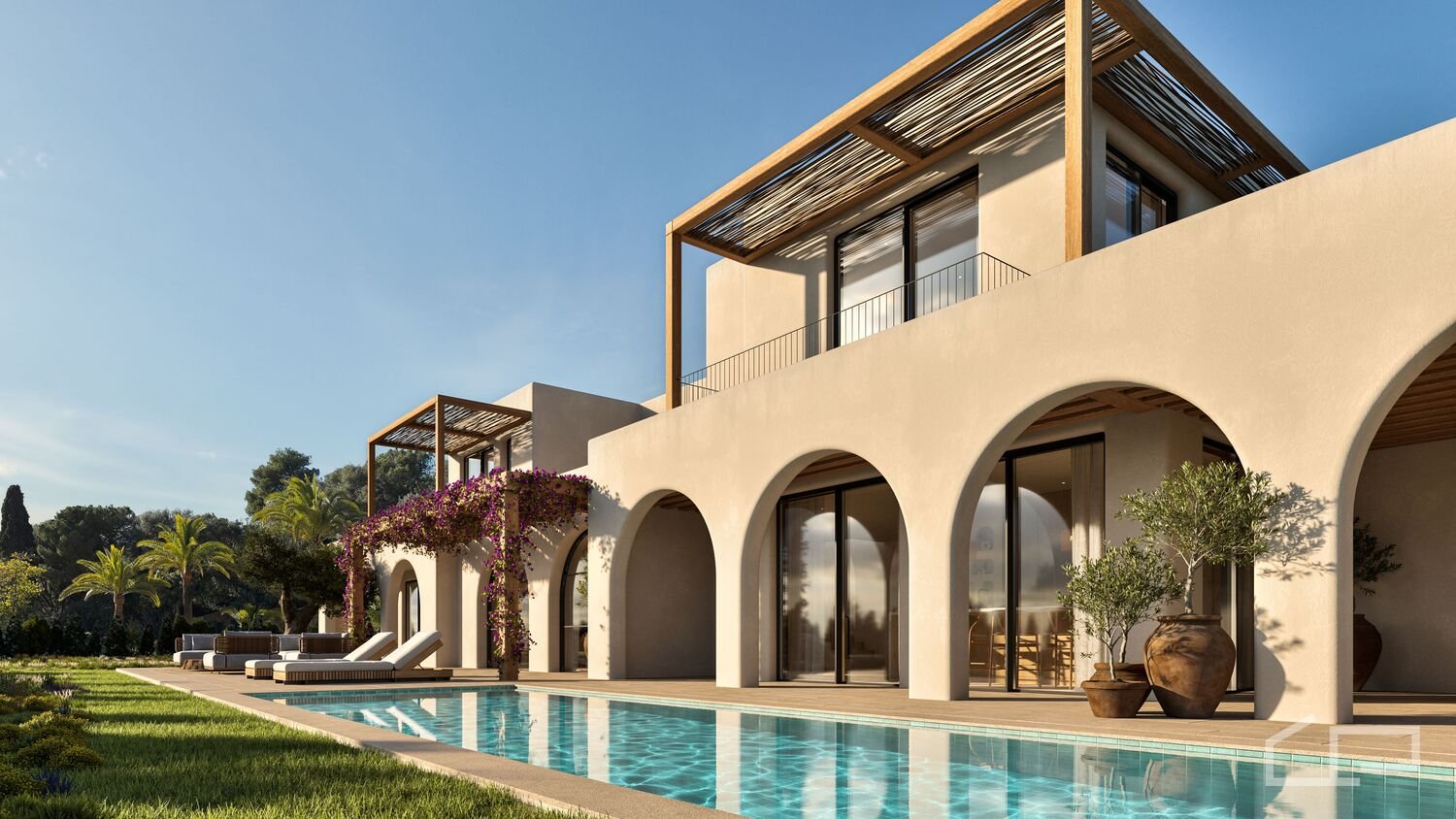 Moderne villa met privézwembad